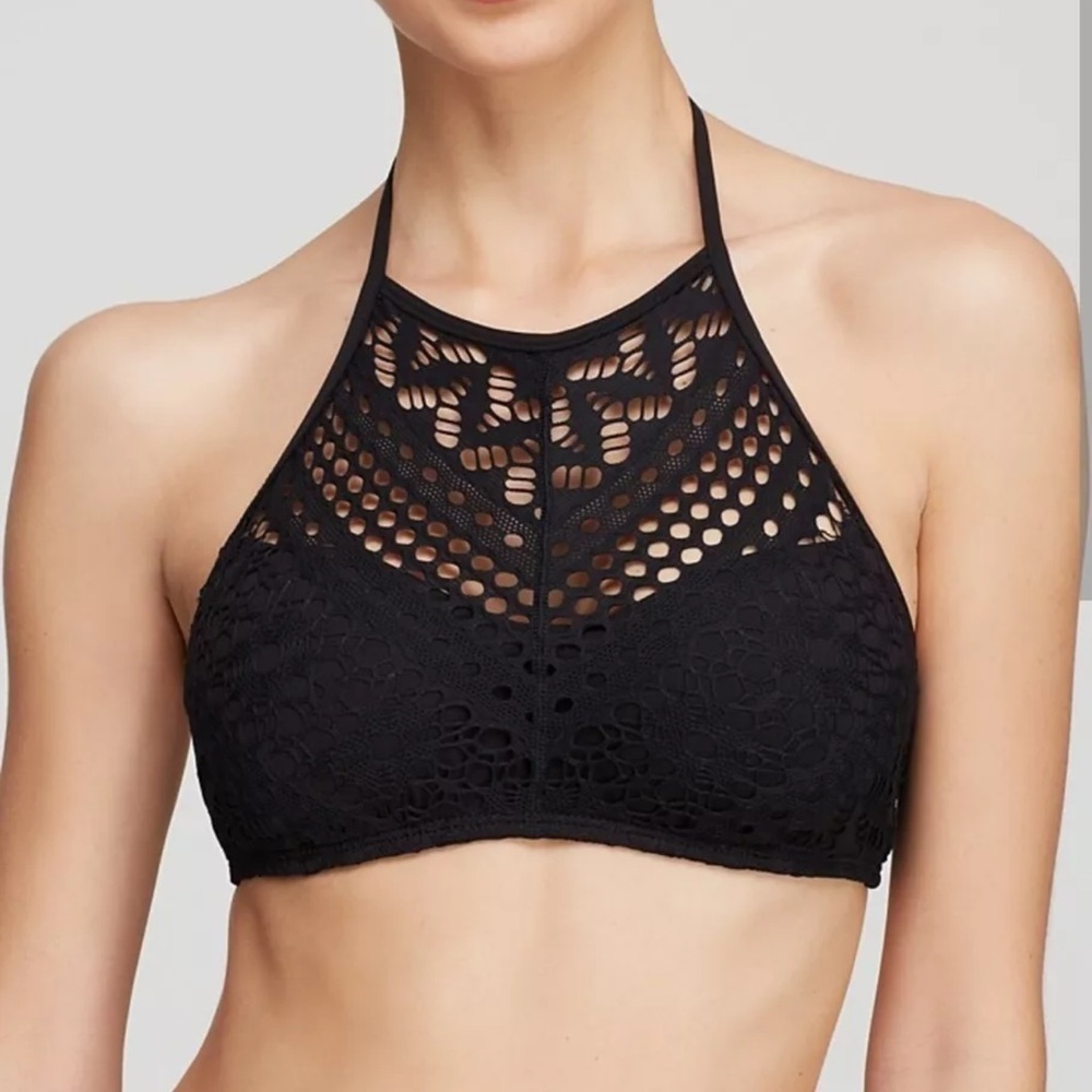 Robin Piccone Black Lace Bralette